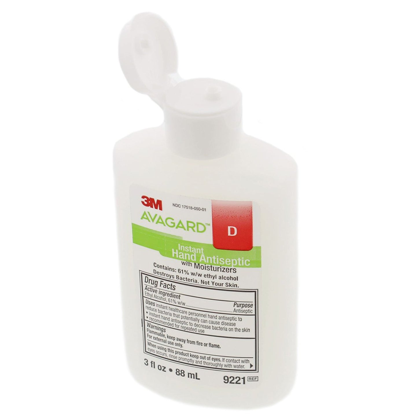 3M™ Avagard™ D Hand Sanitizer 3 oz. Ethyl Alcohol Gel Bottle (406350_CS)