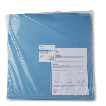 McKesson Sterilization Wrap Blue 20 X 20 Inch Single Layer Cellulose Steam / EO Gas (1156125_CS)