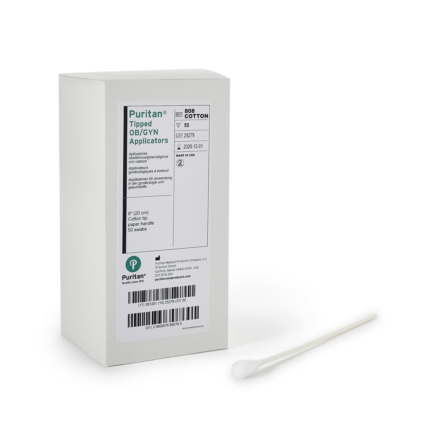 Puritan® OB/GYN Swab 8 Inch Length NonSterile (282621_CS)