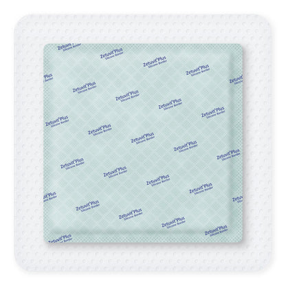 Zetuvit® Plus Silicone Border Super Absorbent Dressing Silicone Adhesive 7 X 7 Inch Square (1242908_EA)