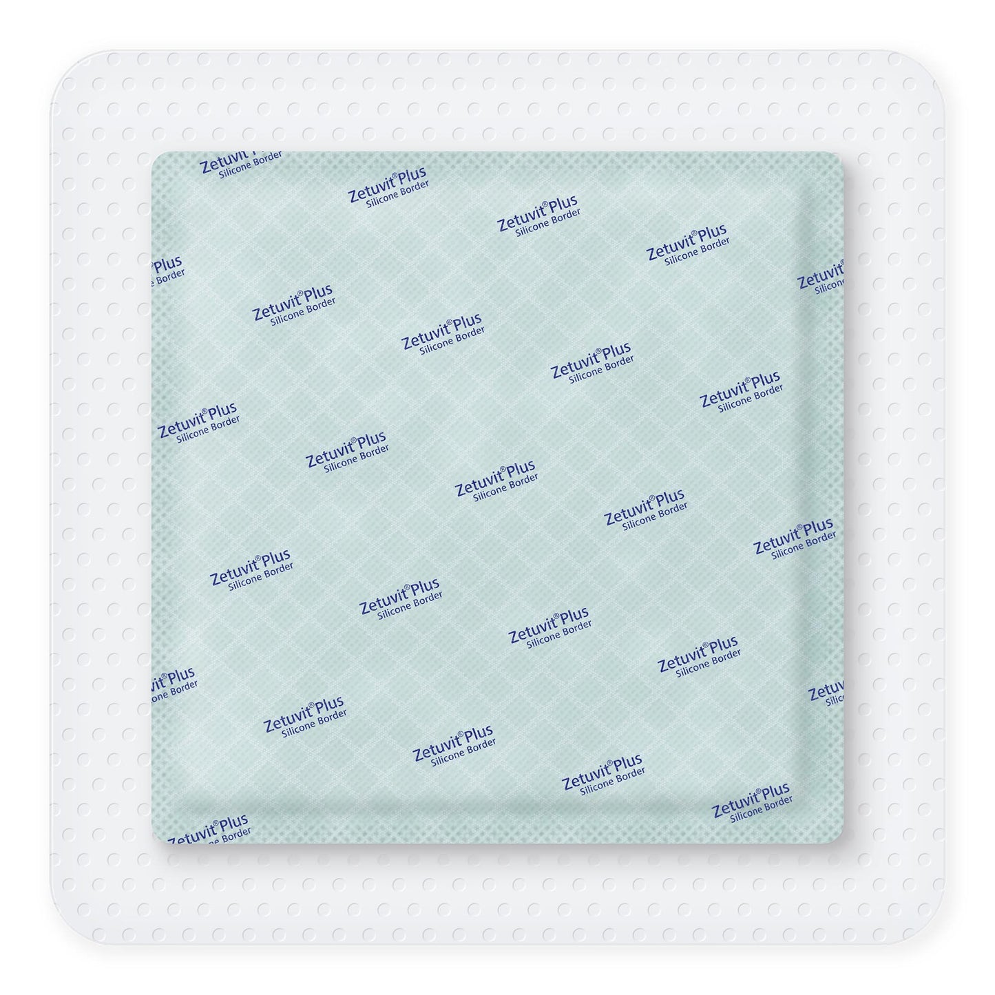 Zetuvit® Plus Silicone Border Super Absorbent Dressing Silicone Adhesive 7 X 7 Inch Square (1242908_BX)