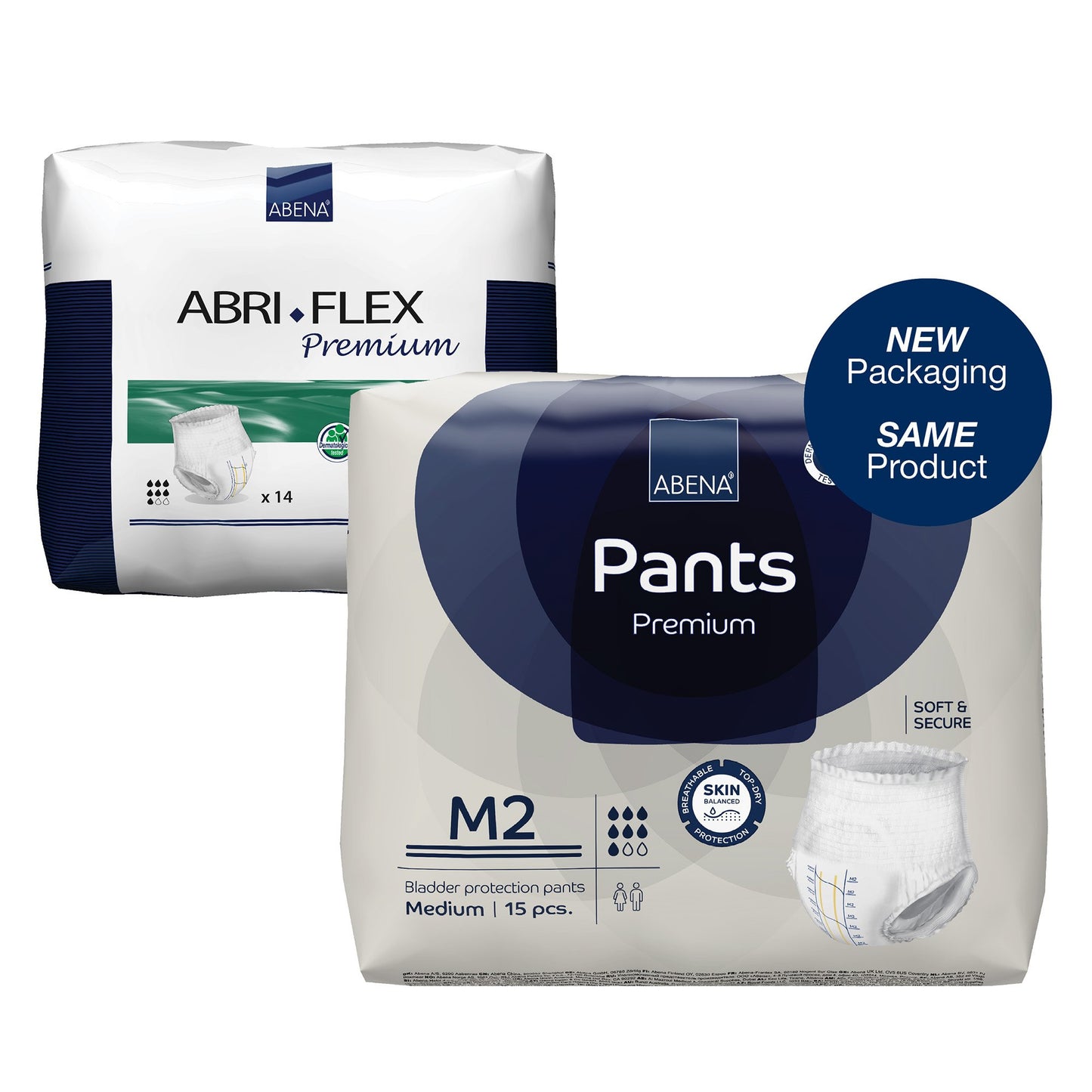 Abena® Premium Pants M2 Unisex Adult Absorbent Underwear Pull On with Tear Away Seams Medium Disposable Heavy Absorbency (1218230_CS)