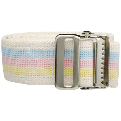 McKesson Gait Belt 60 Inch Length Pastel Stripe Polyester (864645_CS)