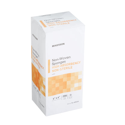 McKesson Nonwoven Sponge 4 X 4 Inch 4-Ply NonSterile 200 per Pack (476709_CS)