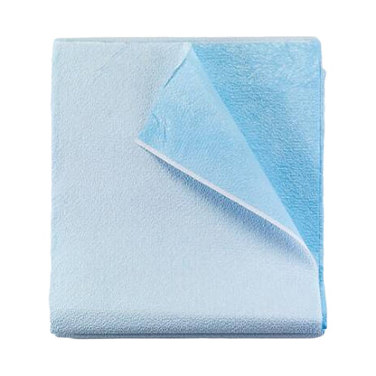 McKesson Stretcher Sheet Flat 40 W X 90 L Inch Blue 50% Cellulose Tissue / 50% Polyethylene Film Disposable (147847_CS)
