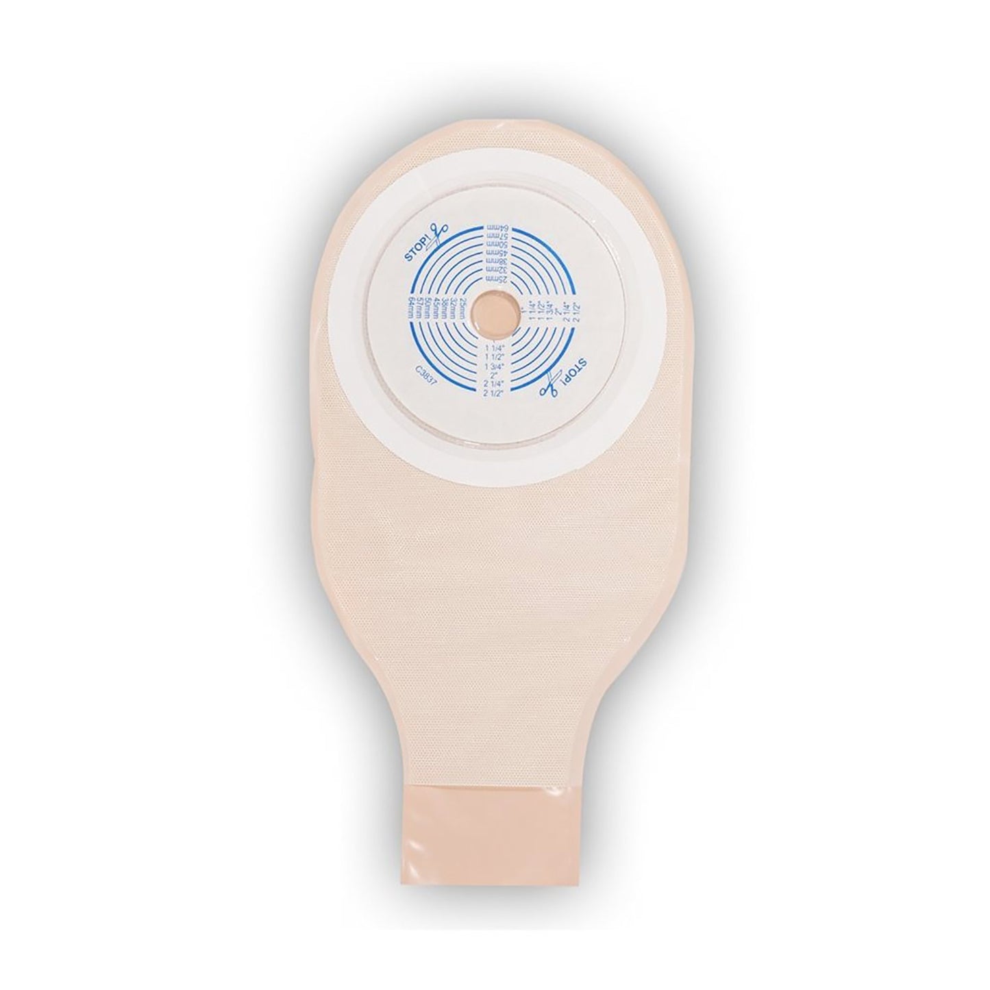 ActiveLife® Colostomy Pouch One-Piece System 12 Inch Length Flat, Trim to Fit 3/4 to 2-1/2 Inch Stoma Drainable (372845_BX)