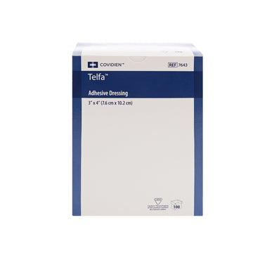 Telfa™ Island Dressing 3 X 4 Inch Rectangle Sterile Film Backing (10214_CS)