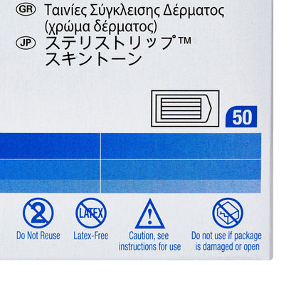 Steri-Strip™ Skin Closure Strip 1/2 X 4 Inch Nonwoven Material Flexible Strip Tan (304148_EA)