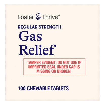 Foster & Thrive™ Gas Relief 80 mg Strength Chewable Tablet 100 Tablets (1238927_BT)
