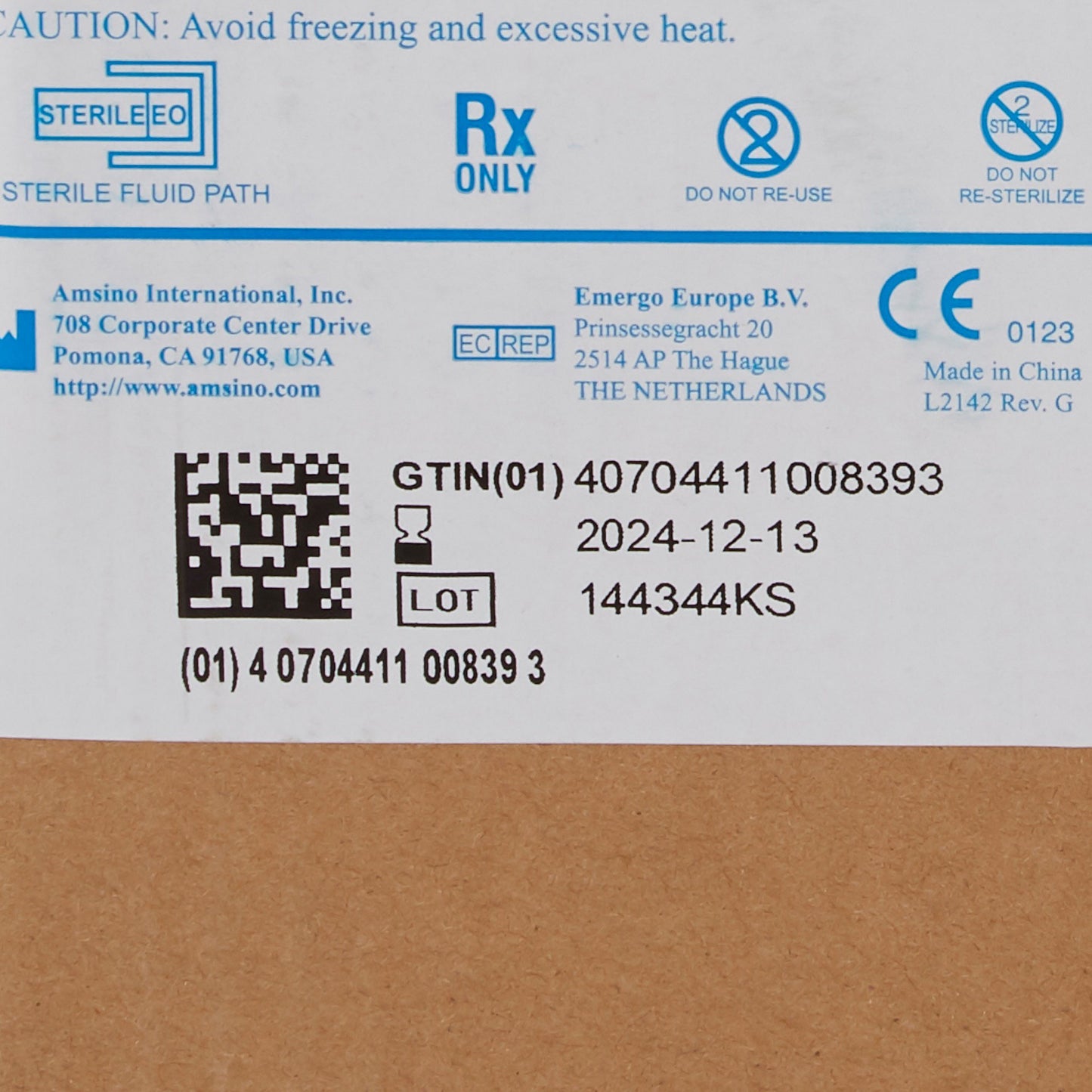 AMSure® Specimen Container 120 mL (4 oz.) Screw Cap Patient Information Sterile (771367_CS)