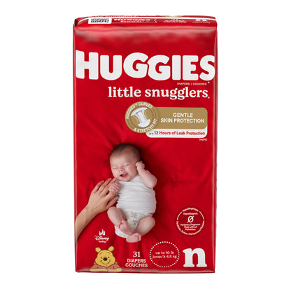 Huggies® Little Snugglers Unisex Baby Diaper Newborn Disposable Heavy Absorbency (1128671_PK)