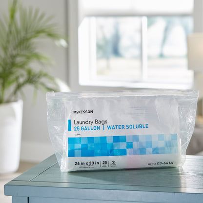 McKesson Hot Water Soluble Laundry Hamper Bag 20 to 25 gal. 26 X 33 Inch Disposable (1147893_CS)