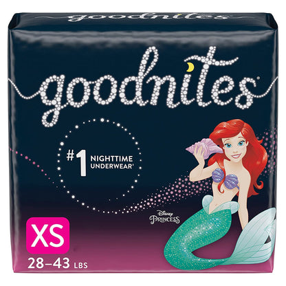 GoodNites® Female Youth Absorbent Underwear Pull On with Tear Away Seams X-Small Disposable Heavy Absorbency (1191718_CS)