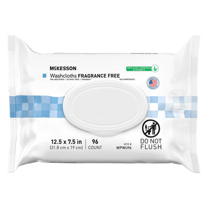 McKesson Personal Cleansing Wipe Soft Pack Unscented 96 Count (1246812_PK)