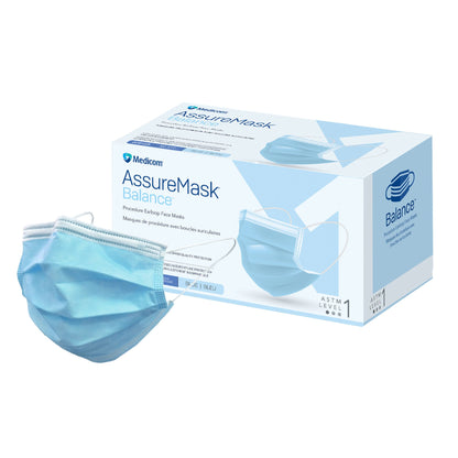 AssureMask Balance™ Procedure Mask ASTM Level 1 Earloops One Size Fits Most (1223725_CS)