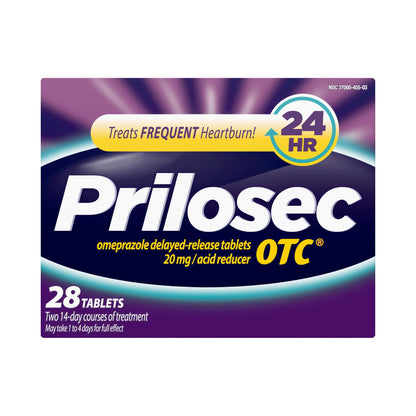 Prilosec OTC® Antacid 20 mg Strength Tablet 28 per Box (491129_PK)