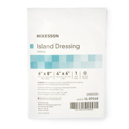 McKesson Island Dressing 6 X 8 Inch Rectangle Sterile (488926_BX)