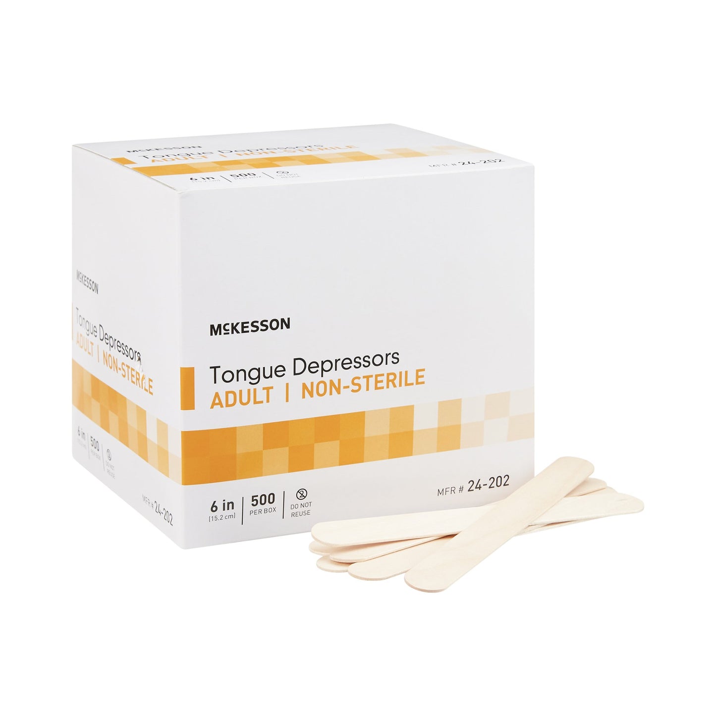 McKesson Tongue Depressor 6 Inch Length Wood Senior (484942_BX)