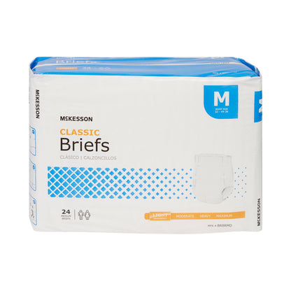 McKesson Classic Unisex Adult Incontinence Brief Medium Disposable Light Absorbency (973142_CS)