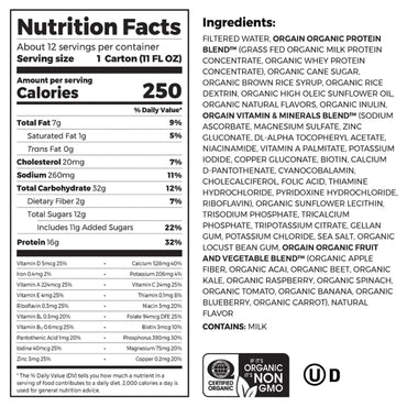 Orgain® Organic Nutritional Shake Oral Supplement Iced Café Mocha Flavor Liquid 11 oz. Carton (1026545_EA)