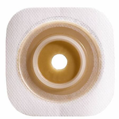 Little Ones® Sur-Fit Natura® Pediatric Ostomy Barrier Trim to Fit, Standard Wear Stomahesive® Adhesive 32 mm Flange Sur-Fit Natura® System Hydrocolloid 1/2 to 3/4 Inch Opening 3 X 3 Inch (365807_EA)