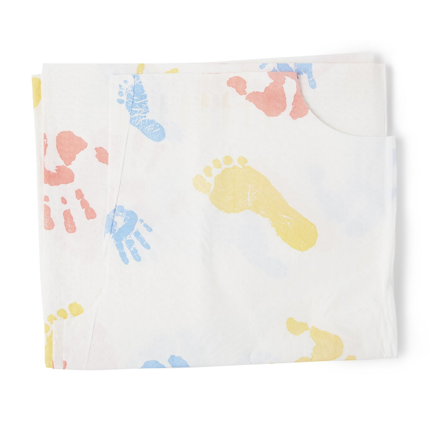 Graham Medical Products Patient Exam Gown Child Size Kid Design (Hand and Foot Print) Disposable (473089_CS)