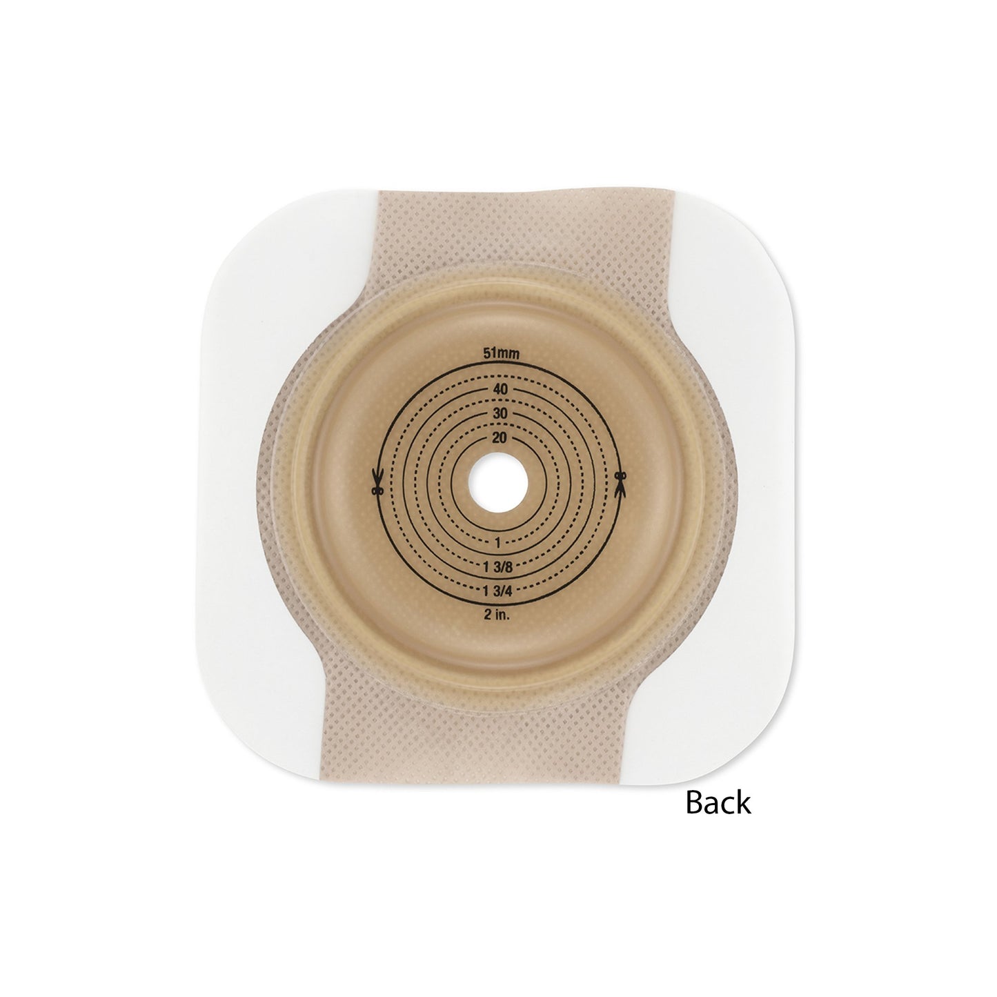 New Image™ Ostomy Barrier Precut, Standard Wear Adhesive Tape Borders 44 mm Flange Green Code System Flexwear 7/8 Inch Opening (1102249_BX)