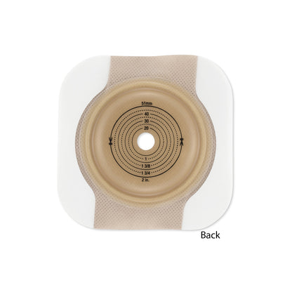 New Image™ Ostomy Barrier Precut, Standard Wear Adhesive Tape Borders 44 mm Flange Green Code System Flexwear 7/8 Inch Opening (1102249_BX)