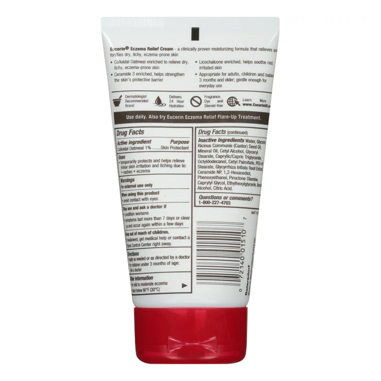 Eucerin® Eczema Relief Eczema Cream 5 oz. Tube Unscented Cream (1231869_EA)