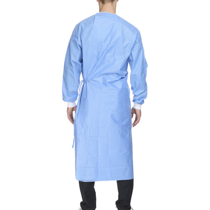 McKesson Non-Reinforced Surgical Gown with Towel X-Large Blue Sterile AAMI Level 3 Disposable (1104453_CS)