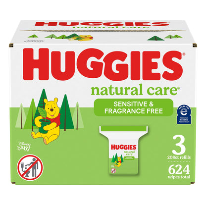 Huggies® Natural Care® Baby Wipe Soft Pack Unscented 624 Count (1187655_CS)
