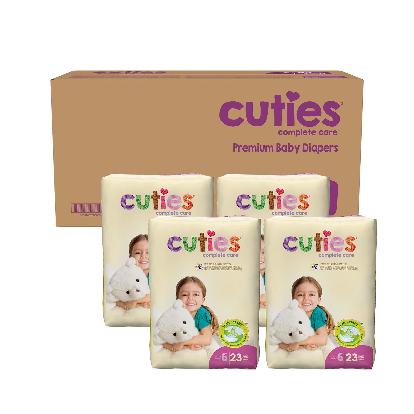 Cuties® Complete Care Unisex Baby Diaper Size 6 Disposable Heavy Absorbency (763396_PK)