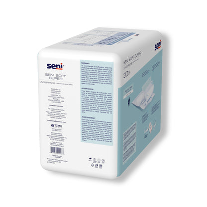 Seni® Soft Super Disposable Underpad 23 X 35 Inch Cellulose Pulp Moderate Absorbency (1163821_PK)
