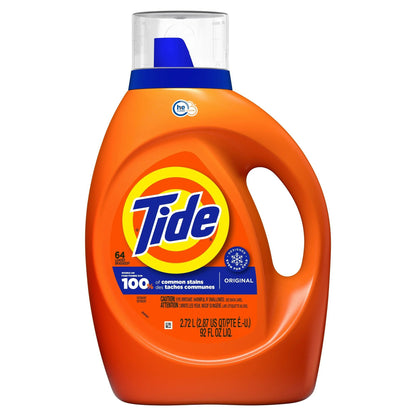 Tide® HE Laundry Detergent 92 oz. Bottle Liquid Original Scent (691227_CS)