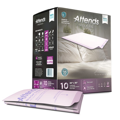 Attends® Premier Disposable Underpad 30 X 36 Inch Dry-Lock® Core Heavy Absorbency (1128080_BG)