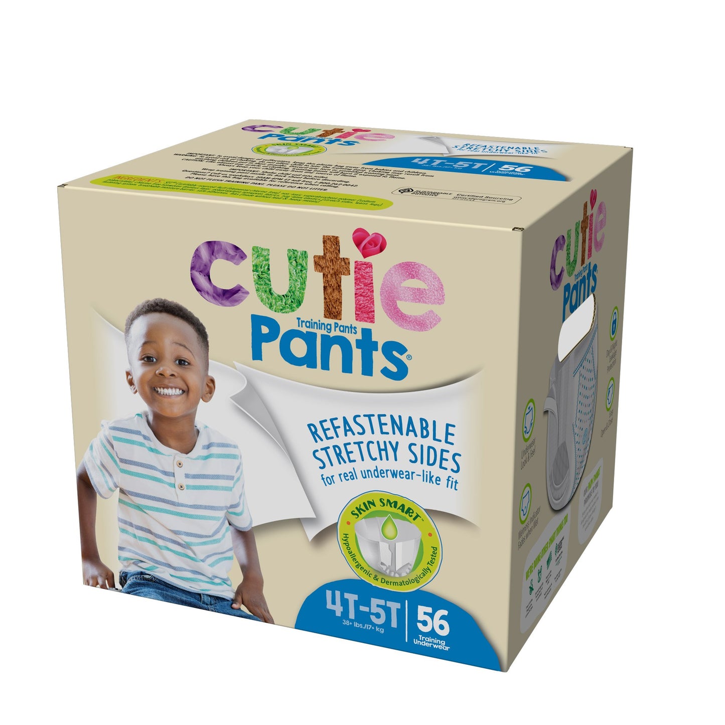 Cutie Pants® Male Toddler Training Pants Size 4T to 5T Disposable Heavy Absorbency (831581_CS)