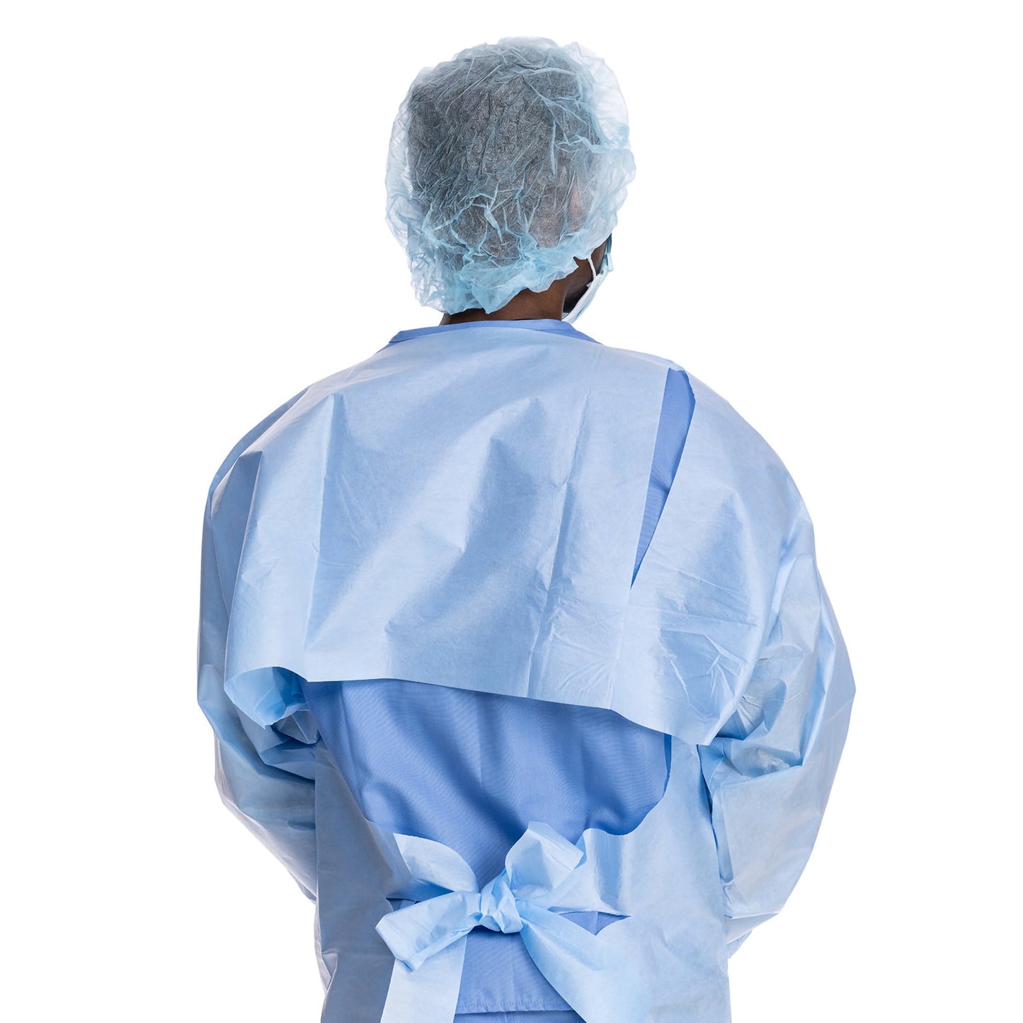Halyard Protective Procedure Gown One Size Fits Most Blue NonSterile Not Rated Disposable (691480_CS)