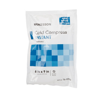 McKesson Instant Cold Pack General Purpose 6 X 9 Inch Plastic / Calcium Ammonium Nitrate / Water Disposable (476732_CS)