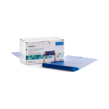 McKesson CanDo® Exercise Resistance Band Blue 5 Inch X 6 Yard Heavy Resistance (1073306_EA)