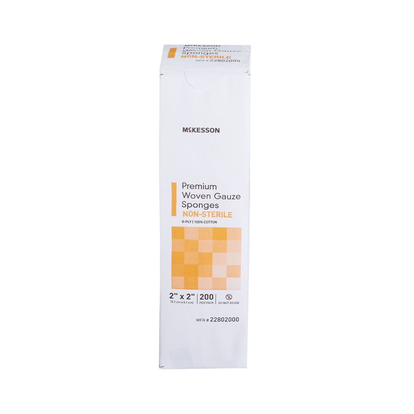 McKesson Gauze Sponge 2 X 2 Inch 8-Ply NonSterile 200 per Pack (446037_PK)