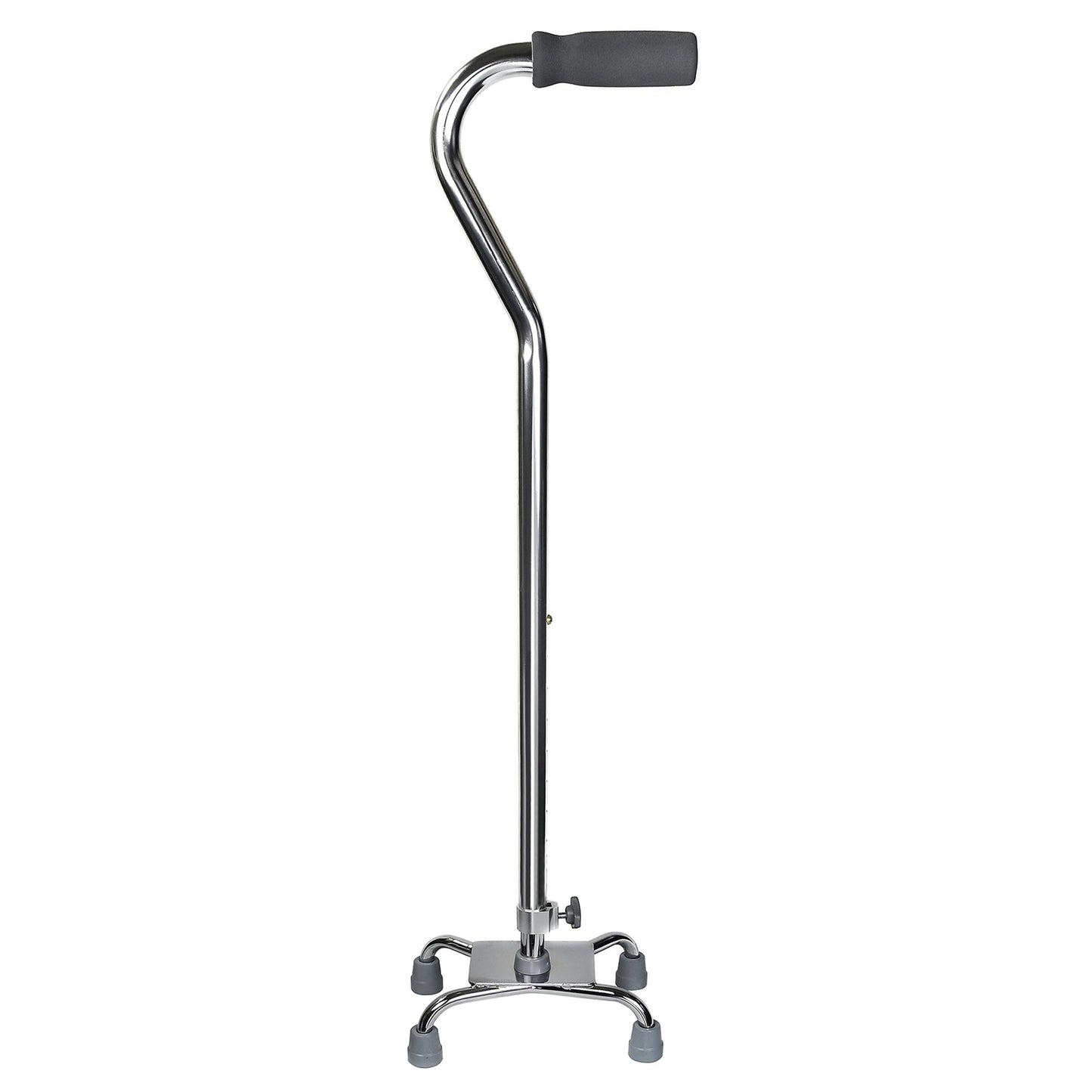 McKesson Small Base Quad Cane Steel 30 to 39 Inch Height Chrome (1065219_CS)