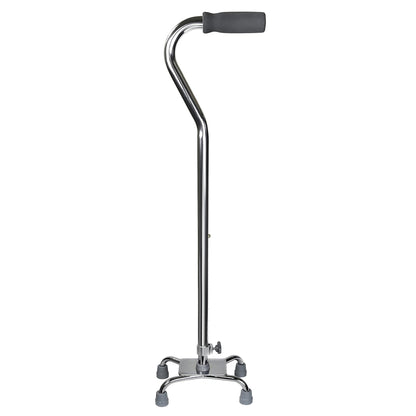 McKesson Small Base Quad Cane Steel 30 to 39 Inch Height Chrome (1065219_CS)