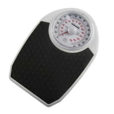 Health O Meter® Floor Scale Dial Display 330 lbs. / 150 kg Capacity Black / White Analog (687242_EA)