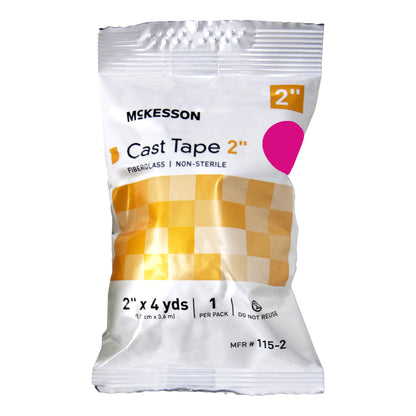 McKesson Cast Tape 2 Inch X 12 Foot Fiberglass Pink (733689_BX)
