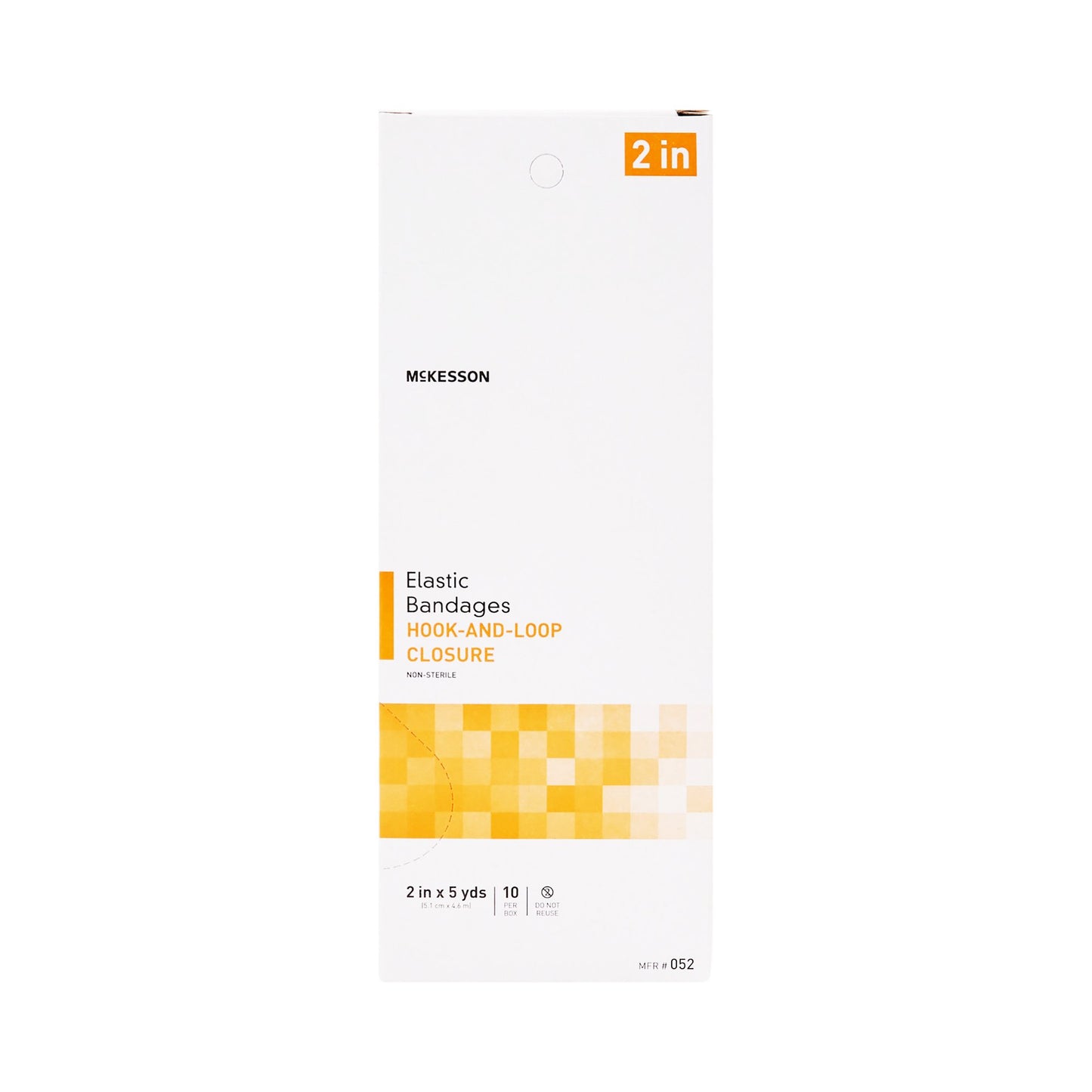 McKesson Elastic Bandage 2 Inch X 5 Yard Single Hook and Loop Closure Tan NonSterile Standard Compression (911846_CS)