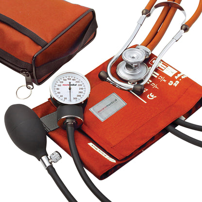 McKesson Brand Reusable Aneroid / Stethoscope Set 23 to 33 cm Adult Cuff Dual Head Sprague Stethoscope Pocket Aneroid (1067625_EA)