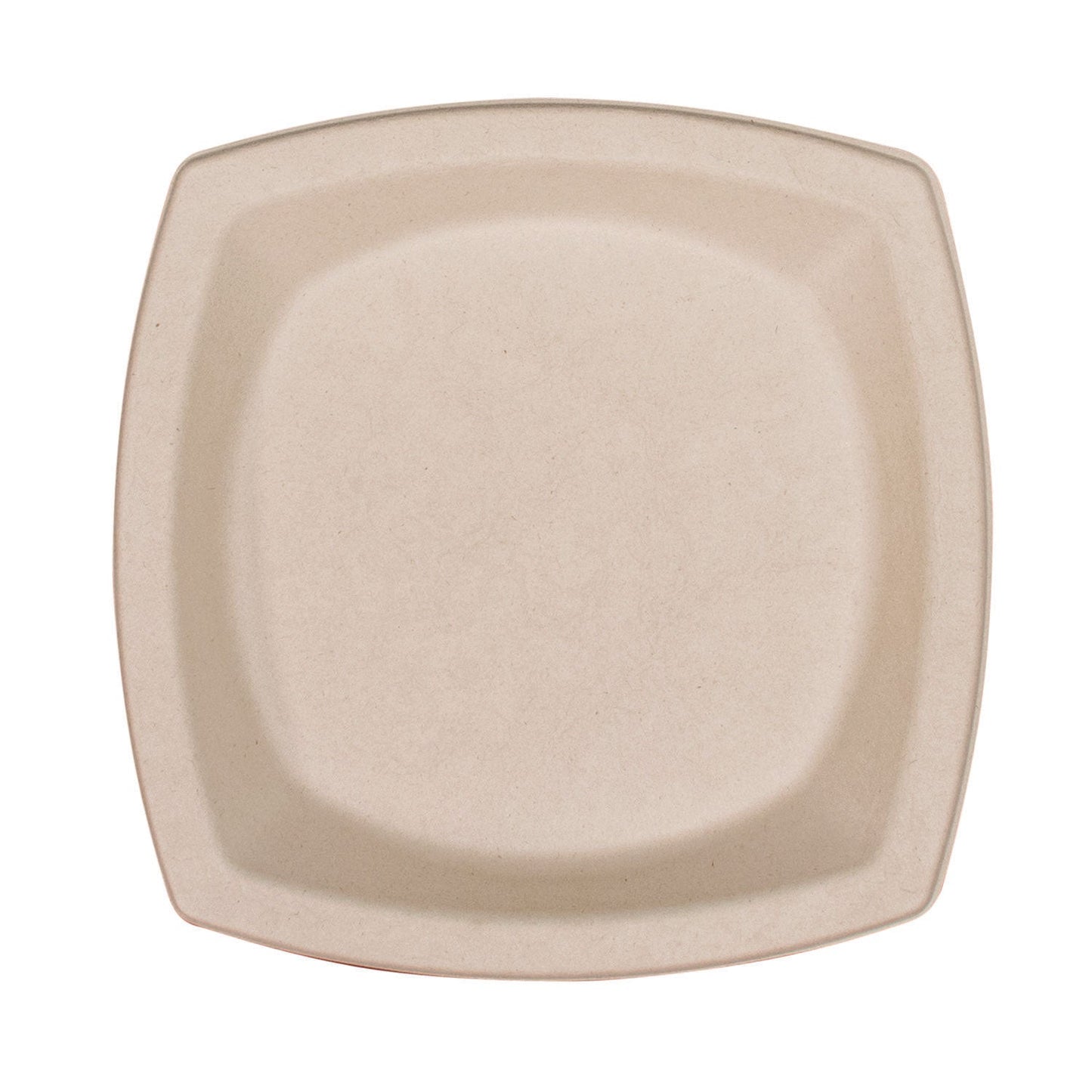 Dart Compostable Fiber Dinnerware, ProPlanet Seal, Plate, 8.25 x 8.25, Tan, 500/Carton (DCC8PSC1PF)