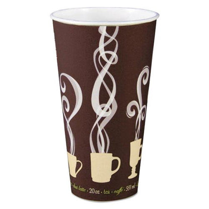 Dart Thermoguard Insulated Paper Hot Cups, 20 oz, Steam Print, 600/Carton (DCCDWTG20ST)