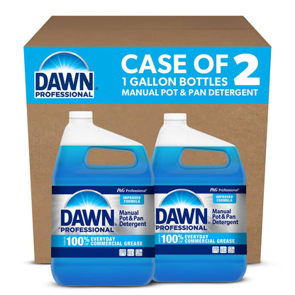 Dawn Manual Pot and Pan Dish Detergent, Original Scent, 1 gal Bottle, 2/Carton (PGC15260)