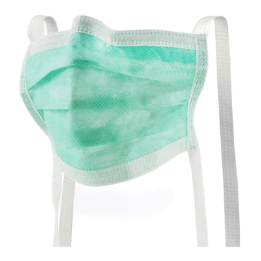 McKesson Surgical Mask Anti-fog ASTM Level 1 Tie Closure One Size Fits Most (206486_BX)